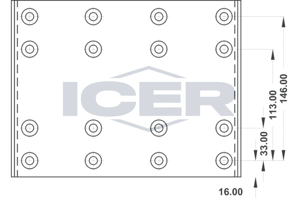 Set garnituri de frictiune, frana tambur 21 9931 00 ICER